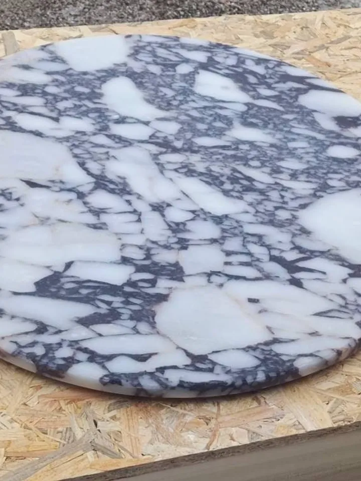 Calacatta viola marble top Only the top table is 23.5" real marble handmade and free shipping