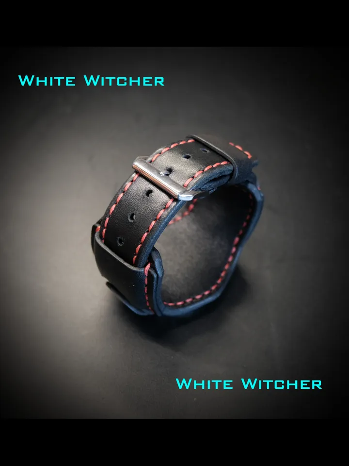 Handmade leather watch strap - wristband made to order.