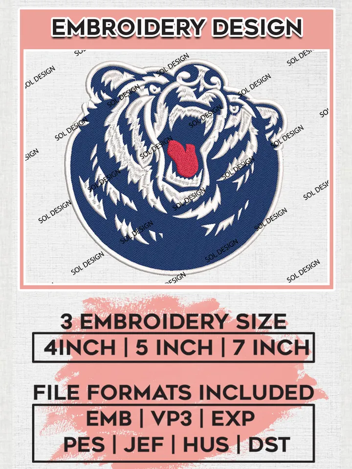 Belmont Bruins Embroidery Designs, NCAA Logo Embroidery Files, NCAA Belmont Bruins Logo, NCAA Embroidery Designs, Machine Embroidery Designs, Digital Download