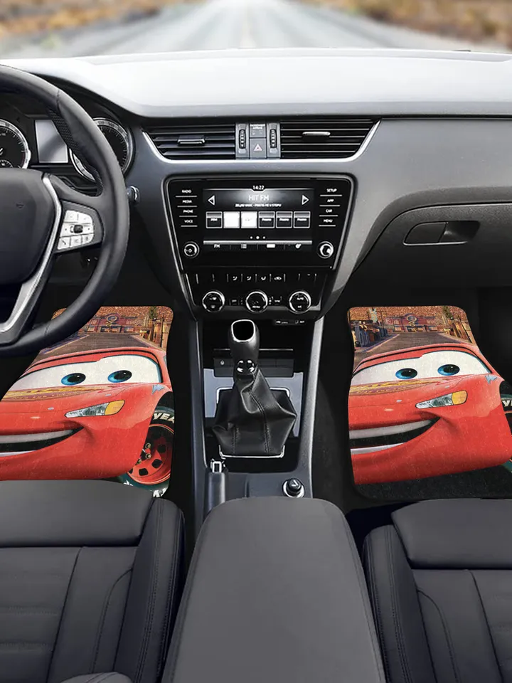 Lightning McQueen Cars Front Car Floor Mats Set of 2