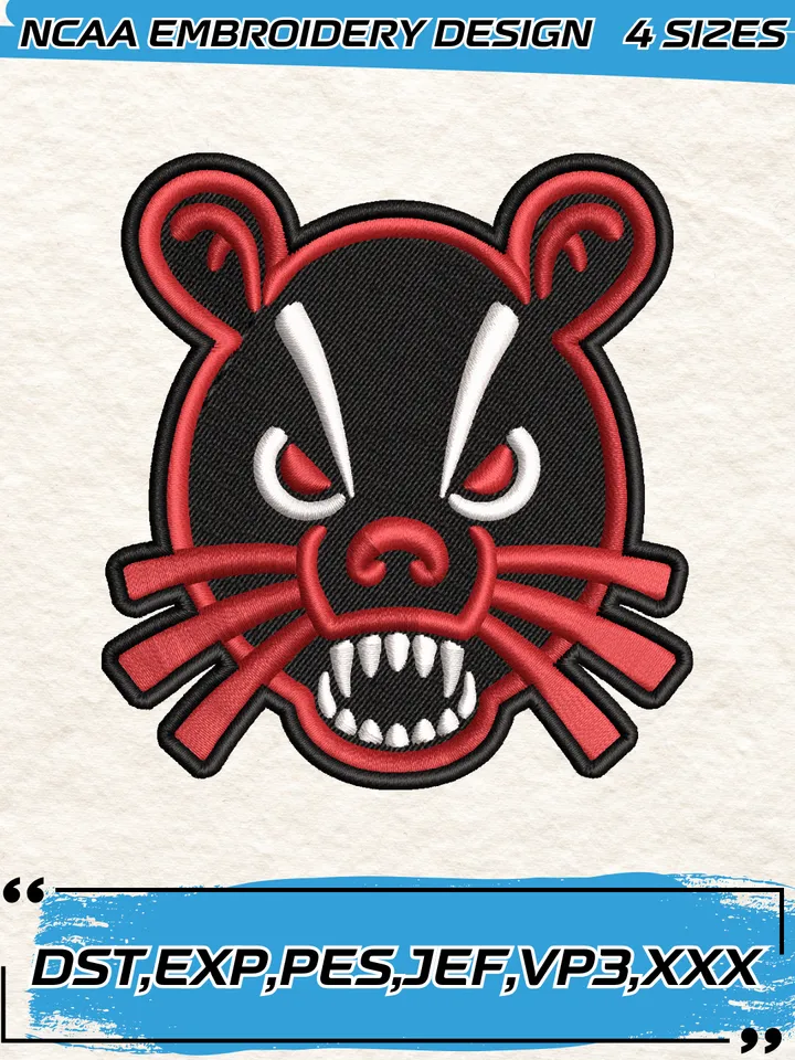 Cincinnati Bearcats Logos Embroidery Design,NCAA Logo Embroidery Design,Machine Embroidery Design File,4 Sizes, Digital Download