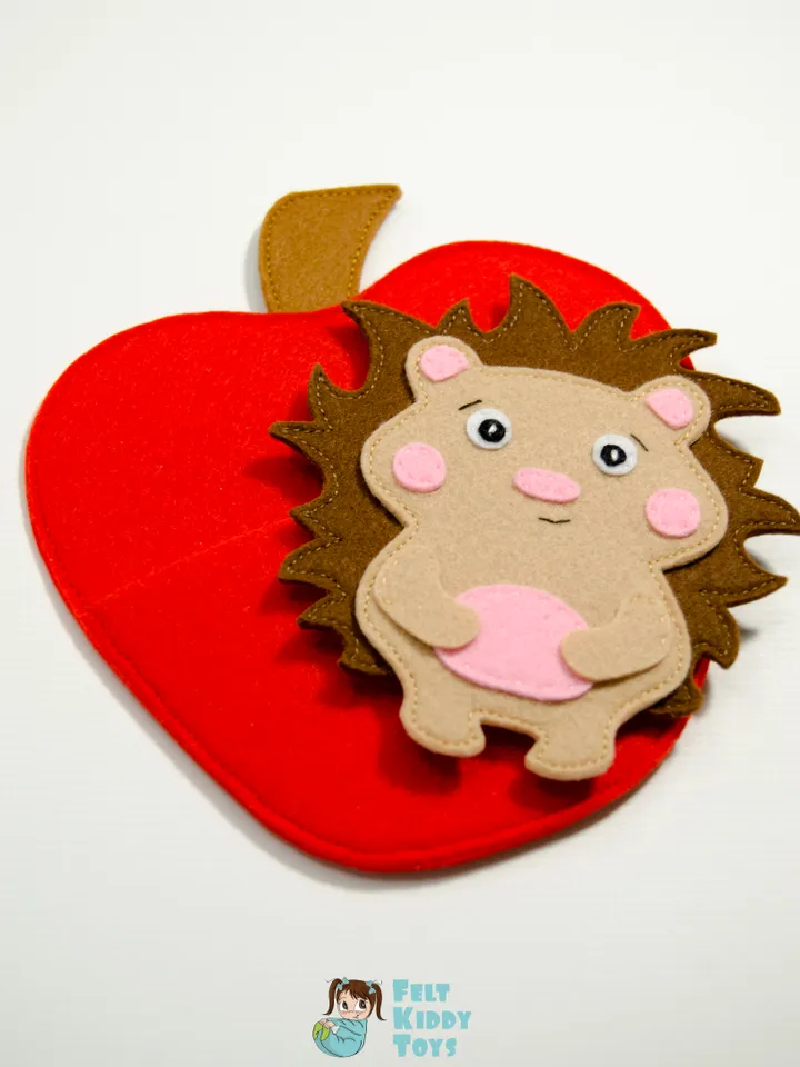 Hedgehog in the Apple house, PDF Pattern and Tutorial, SVG file