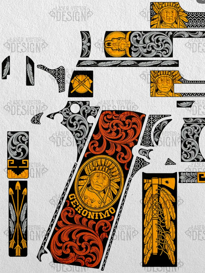 VECTOR DESIGN Colt 1911 government Tomahawk