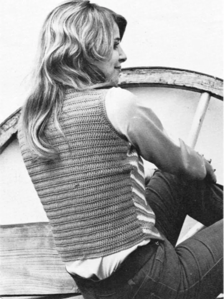 Waistcoat crochet pattern, vest crochet pdf, women waistcoat instant download