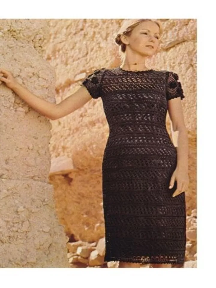 Dress crochet pattern, summer crochet dress, women crochet dress pdf