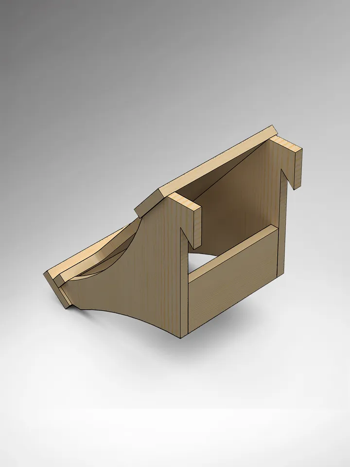 Circular Saw holder Plans (PDF, SVG, DXF) for Workshop – DIY French Cleat Storage System.