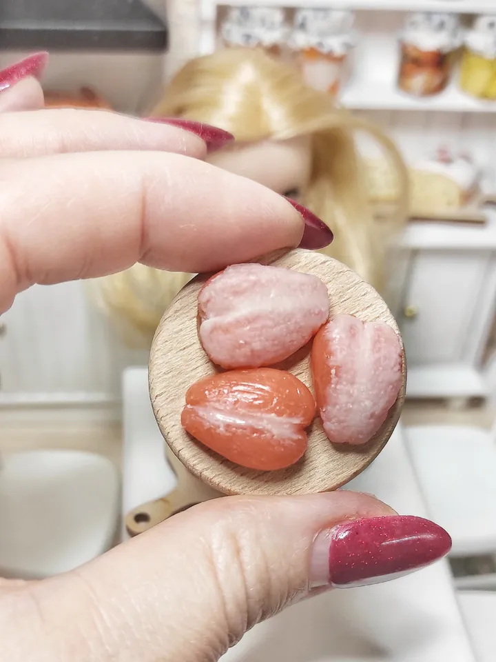 Realistic miniatures for doll houses - polymer clay poultry meat - meat board - miniature - food for dolls - mini food