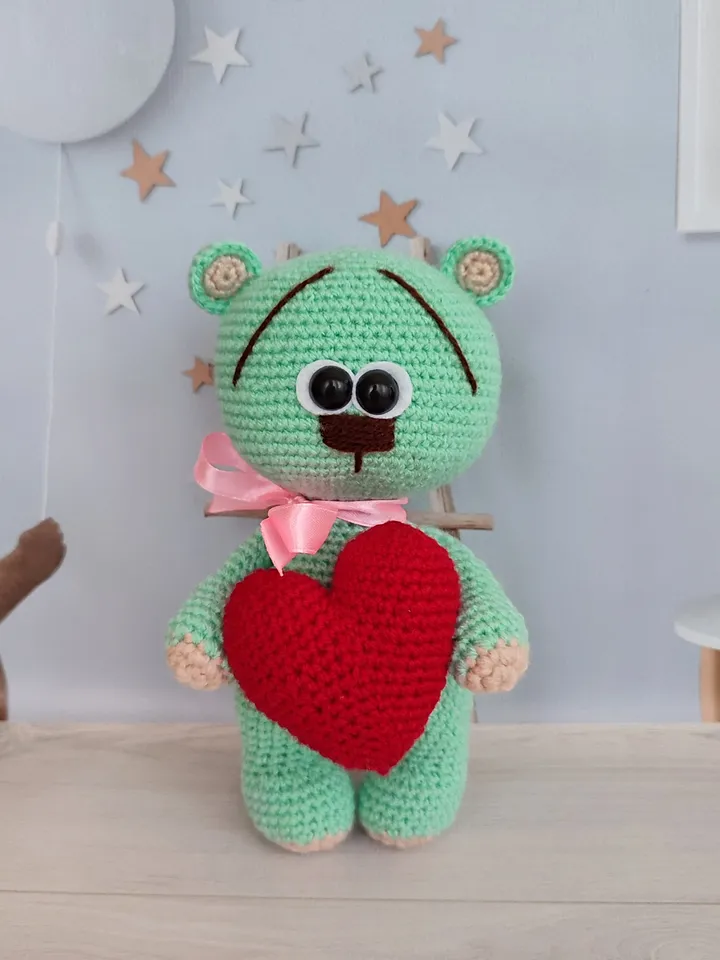 Bear for gift, valentine's bear, valentine's day gift, heart bear, romantic gift