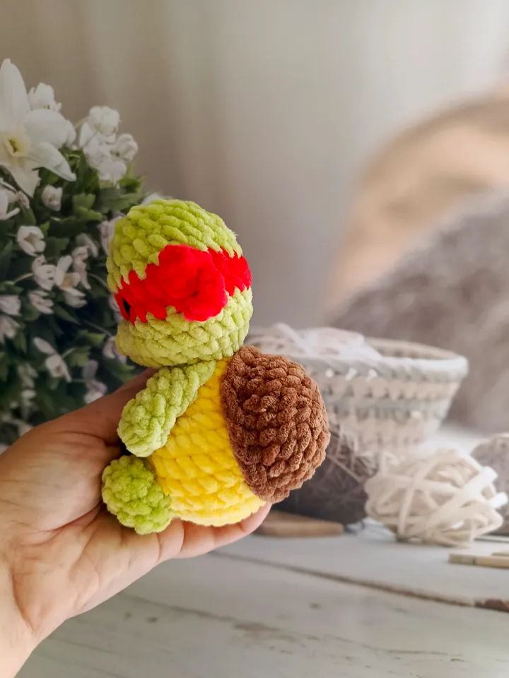 Ninja Turtles Amigurumi Crochet Toy Pattern PDF, Stuffed Plush Easy Amigurumi Animal Crochet Pattern