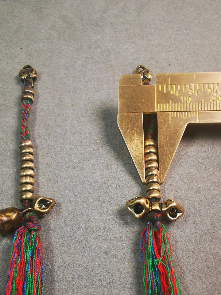 Gandhanra Handmade Tibetan Buddhist Mala Counters,Prayer Bead Counters,with Dorje and Vajra Pendant,Made of Brass