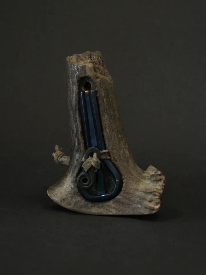 The Khakass Harp 2. In a prehistoric deer antler case.