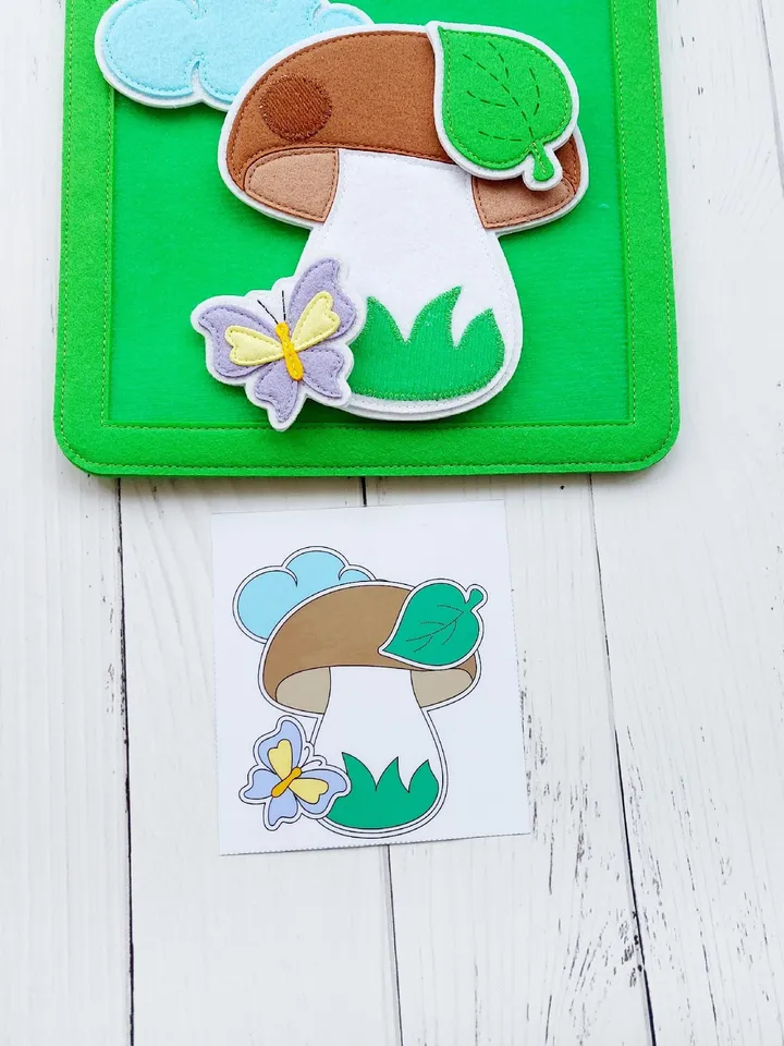 Montessori Material Felt Toys Children Logical Thinking