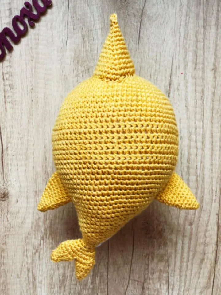 Shark Crochet Pattern, No Sew Amigurumi Shark Pattern, Shark Stuffed Animal, Ocean Sea Creature Plushie, Instant Digital download PDF