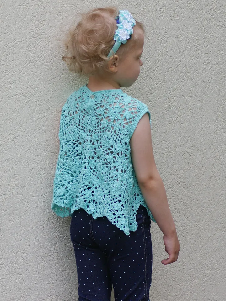 Kid's Summer Crochet Top Monika – Crochet Top Pattern for a Little Girl