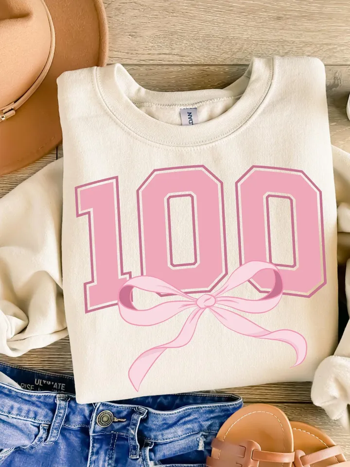 100 Days of School Coquette Bow Svg Coquette Teacher Bow Png, 100 days shirt design, School Teacher Png, Girls 100th Day Cut File for Cricut