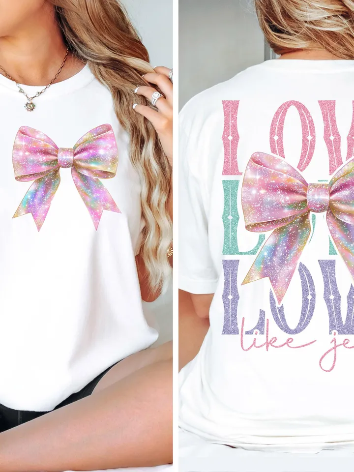 Retro Love like Jesus Coquette Png, Coquette Heart Bow png, Coquette Valentine Png, valentine png, Valentine Png, Jesus valentine png