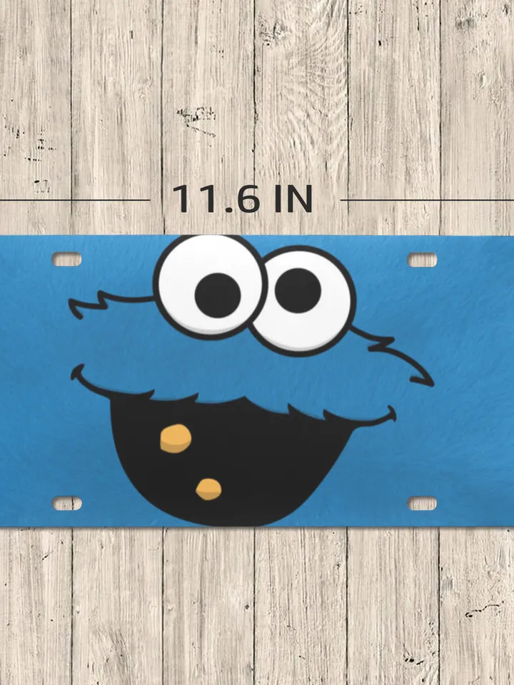 Cookie Monster License Plate