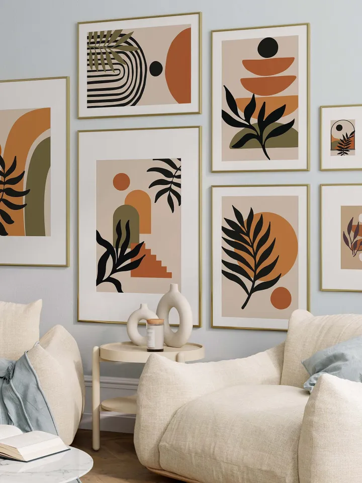 Boho Wall Collage Mega Bundle, Set of 500+ Prints, Mid Century Art Prints, Abstract Poster Set, Printable Home Decor, Digital Download