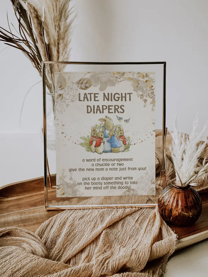 Peter Rabbit Baby Shower Games; Peter Rabbit Inspired; Printable Peter Rabbit Baby Shower Party Games; Peter Rabbit Shower Games; pr3