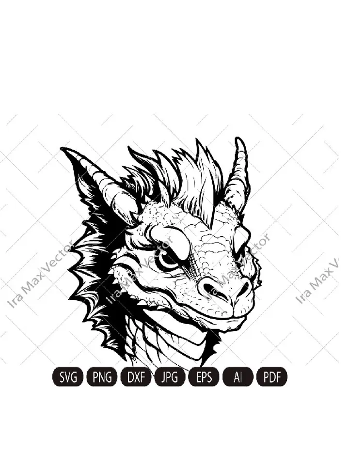 Baby dragon svg, dragon svg, dragon face svg,dragon head,dragon clipart, dragon png, baby dragon svg, fantasy svg, cartoon svg, animal svg