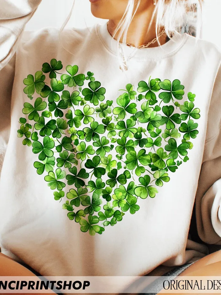 3 files, St. Patrick's Day Heart Clover png, St. Patrick's Day png, Lucky Shamrock png, Shamrock Heart png, St. Patrick's Shirt, Lucky png