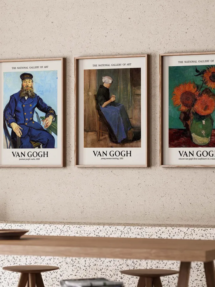 1000+ Van Gogh Wall Art Set, Famous Painting Prints, Starry Night, Sunflowers, Digital Download Posters, Home Decor Art Bundle, Gallery Set