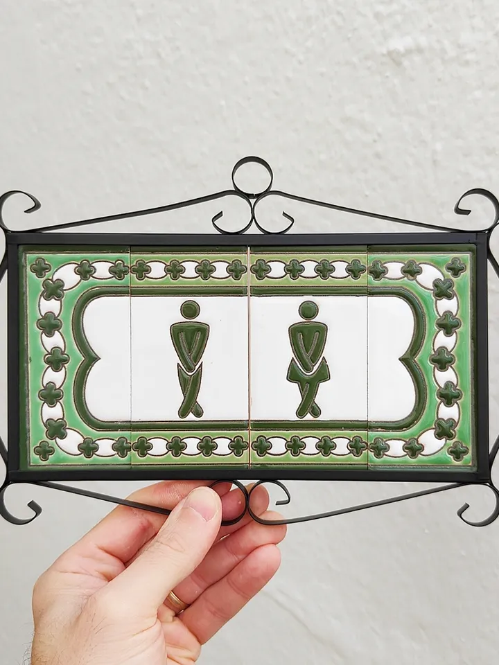 Ceramic letters and numbers 11cm (4.3") for the wall - Hand-glazed in Spain - "CORDOBA" models - Ceramic letters number -