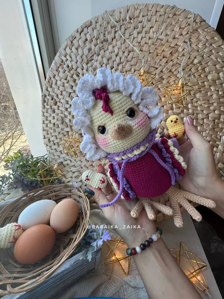 PDF Crochet Easter Chicken and Chicks Pattern, Amigurumi Chick Pattern, Crochet Easter Pattern, Crochet Chick, Amigurumi animal Crochet bird