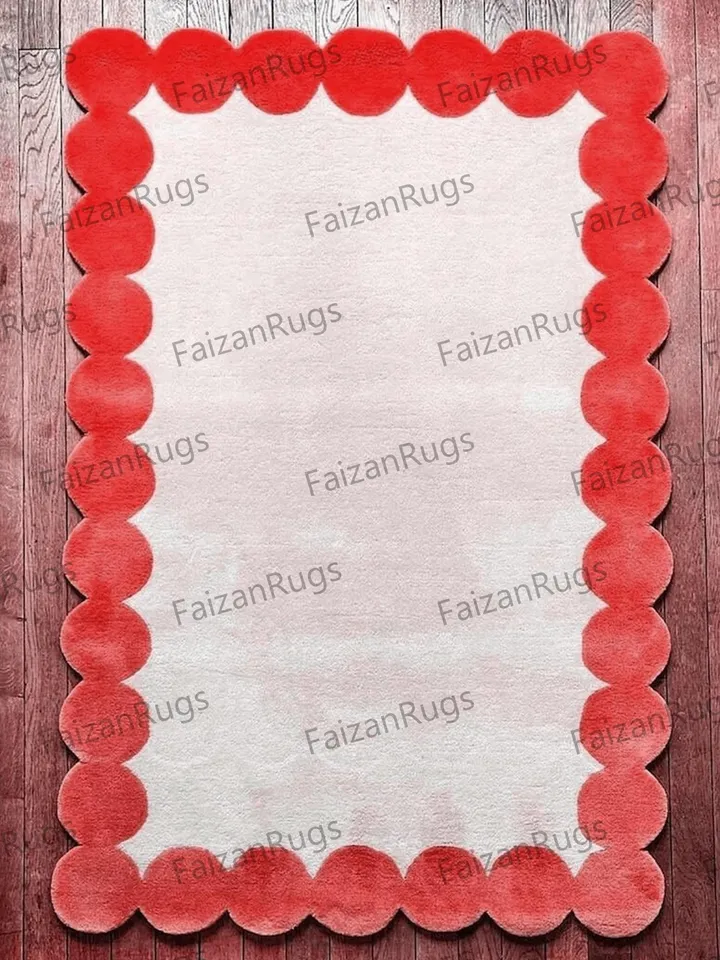 New Rust and white Hand Tufted Solid Rug 100% Wool For Living Room, Bed Room, Rids Room In Any Size 3x9,4x12,10x14,10x12,9x12,8x10