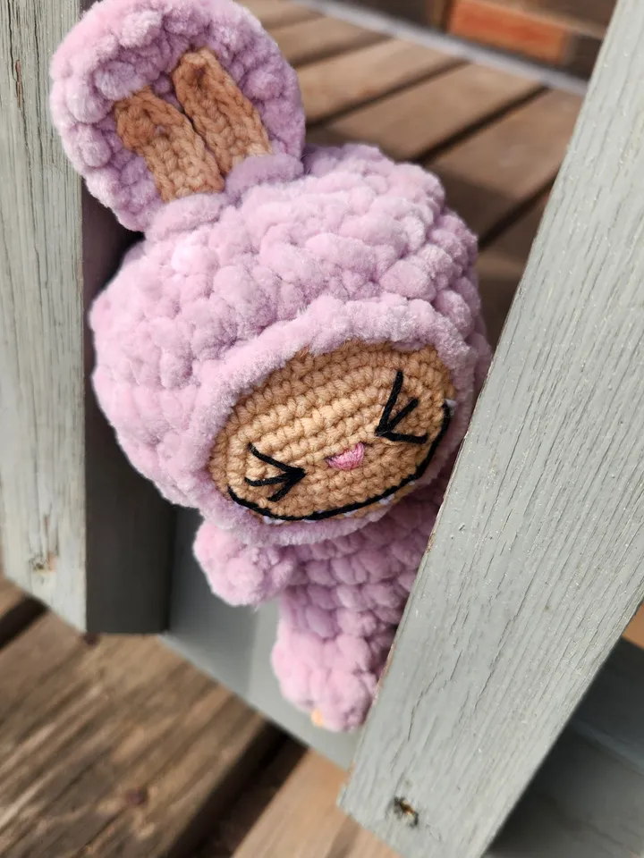 Plush Labubu Charm Bag Crochet Pattern + Video Guide | Easy Crochet Pattern