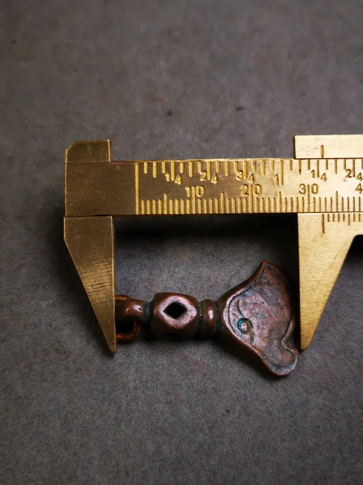 Gandhanra Antique Tibetan Amulet Pendant,Kartika(knife of the dakinis), Trantic Buddhism Dharma, Made of Lima Brass