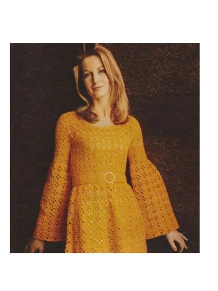 Dress crochet pattern, long dress crochet, easy dress crochet pattern pdf