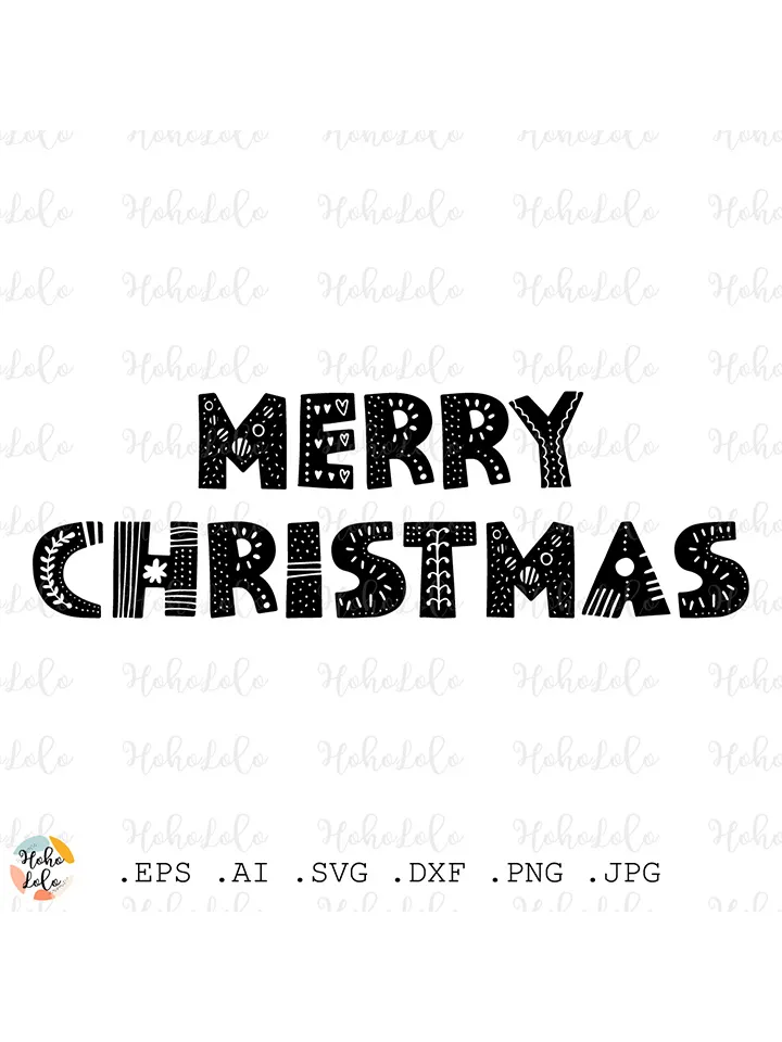 Merry Christmas Svg, Lettering Cricut, Merry Christmas Cricut, Merry Christmas Clipart Png, Scandi Merry Christmas, Merry Christmas Stencil Template Dxf