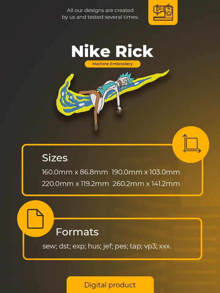 Nike Rick Machine Embroidery Designs