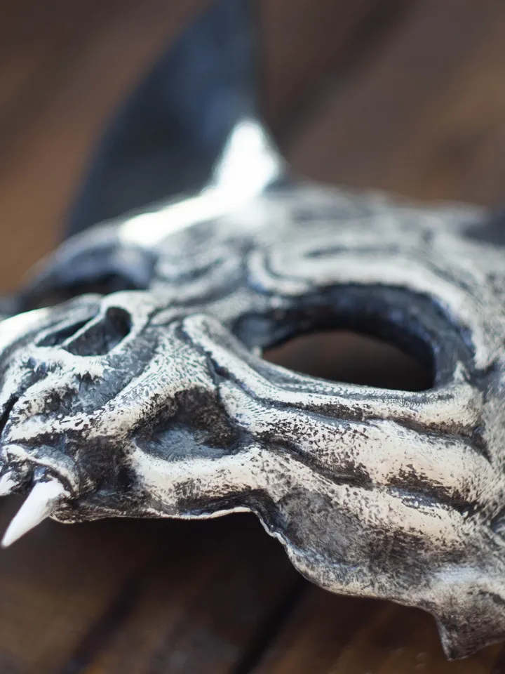 Bat Skull Mask | Animal Skull Mask with Pattern, Cat skull mask