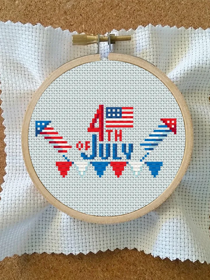 Independence Day july 4 cross stitch pattern PDF download American flag cross stitch chart, Patriotic cross stitch, Firework embroidery #T20