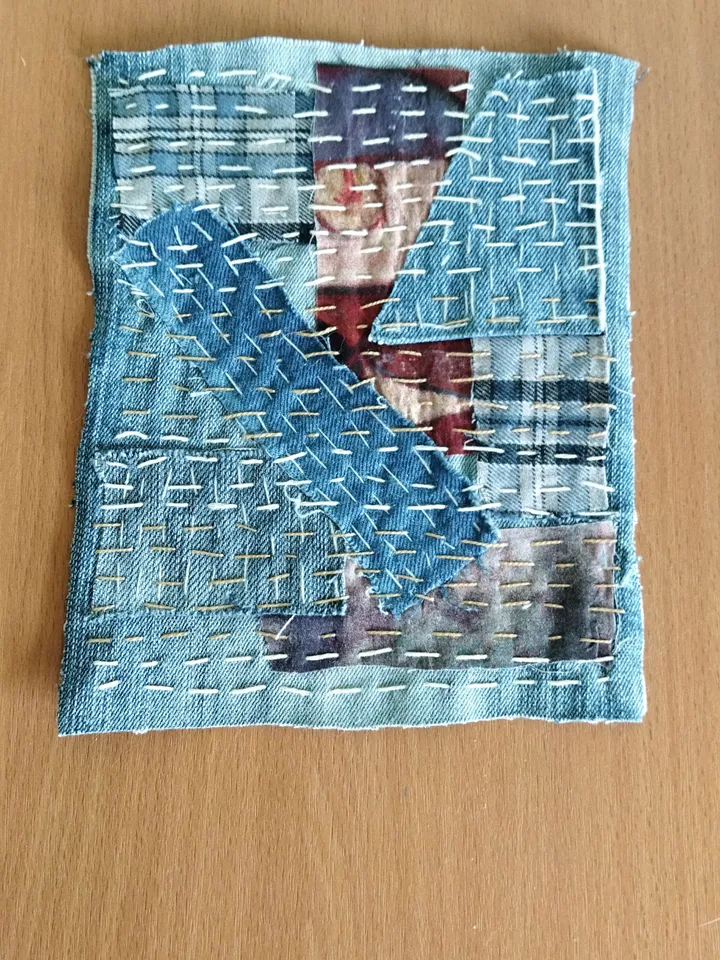 Denim patches,Patches, stripe, for decoration, denim