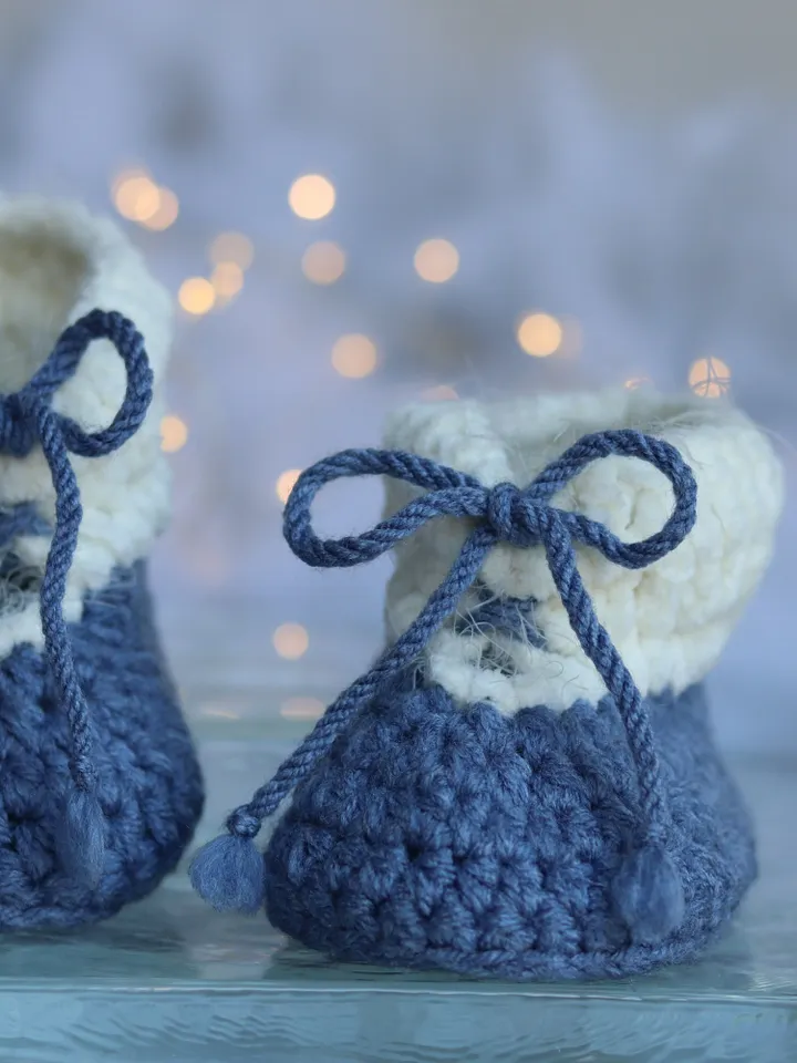 Baby Booties, Infant Shoes, Crochet socks, slippers, Crib shoes, Baby boy gift