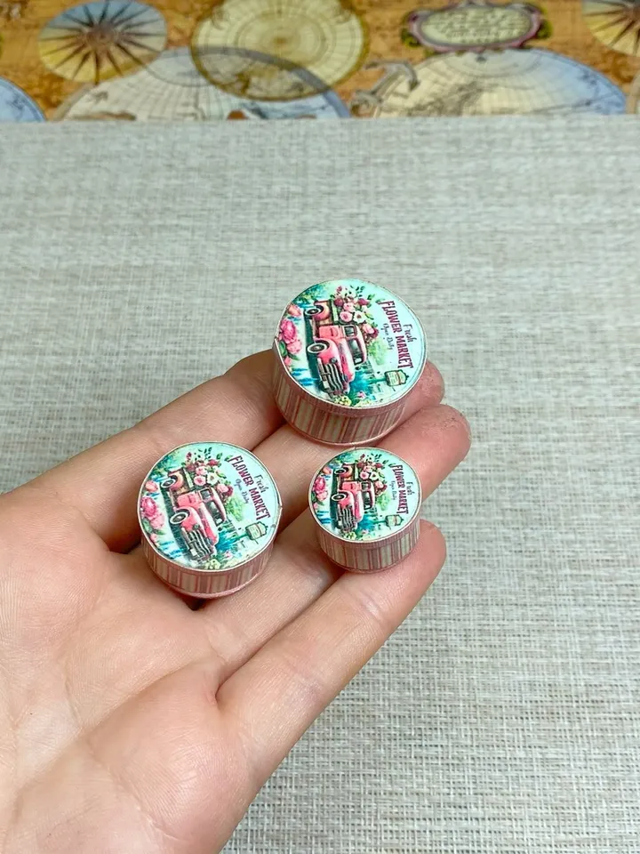 Vintage dollhouse boxes. 1:12. Dollhouse miniature.