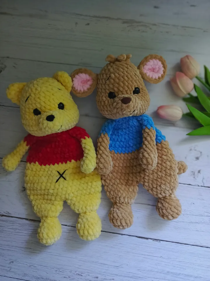 Bundle 2 Snuggler Crochet Patterns, Winnie and friends Snuggler Bundle, Winnie the Pooh, Roo, Easy Snuggler Crochet Pattern
