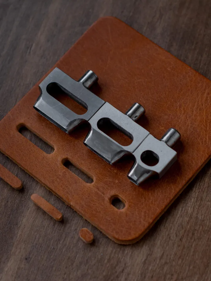 Oval Leather Hole Punch Tool with Handle: TEP2 Press Compatible