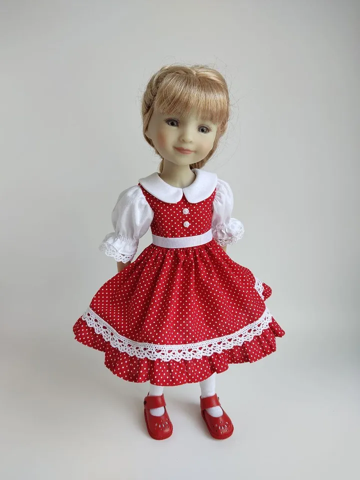 Dress with fluffy sleeves for Ruby Red Fashion Friends
