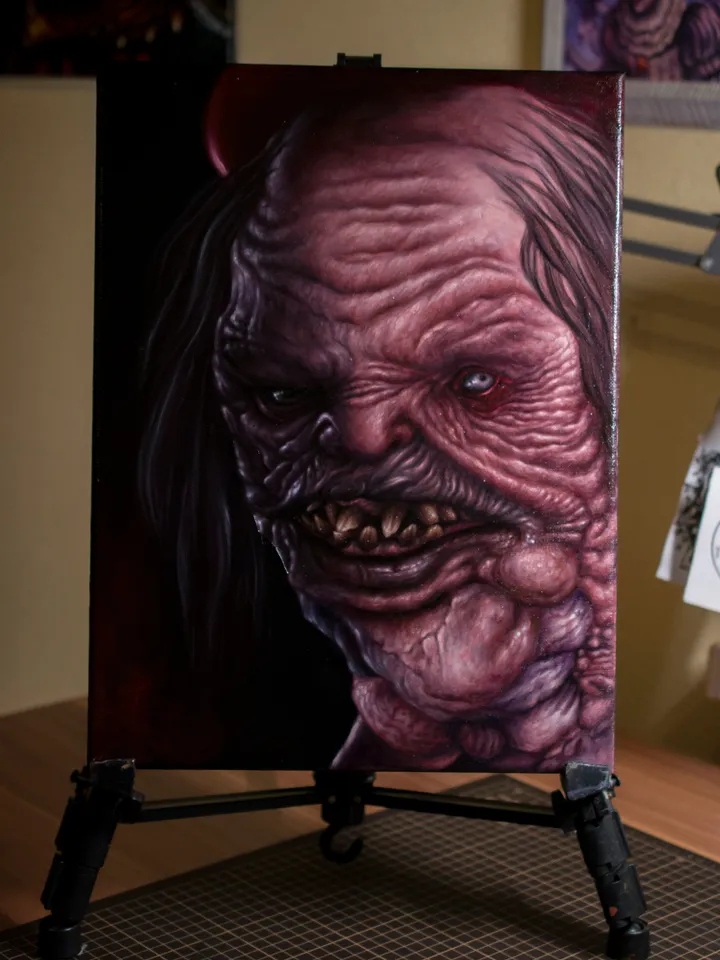 Oil painting Resident Evil Salvatore Moreau