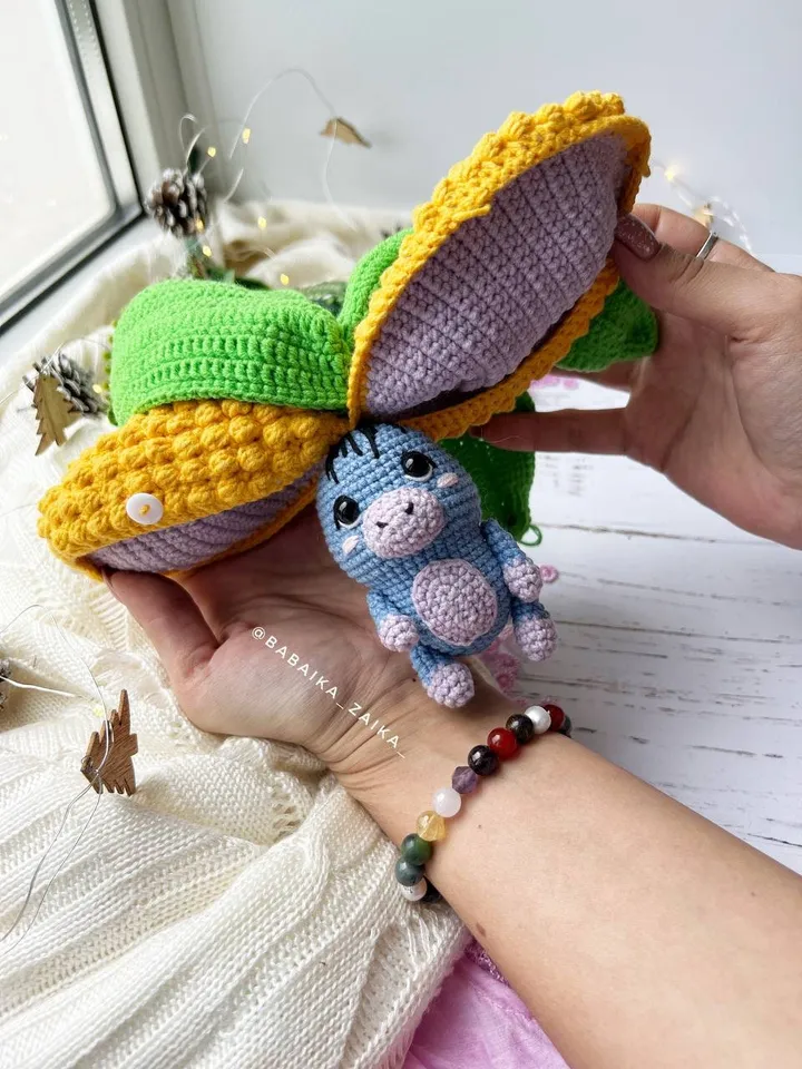 PDF Crochet Corn Donkey Amigurumi Pattern,  Crochet Fruits Pattern, Cute amigurumi Donkey, Crochet Amigurumi fruit Toy, Small Toy Pattern