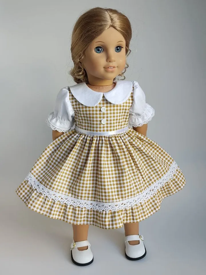 PDF sewing pattern for American Girl dolls.