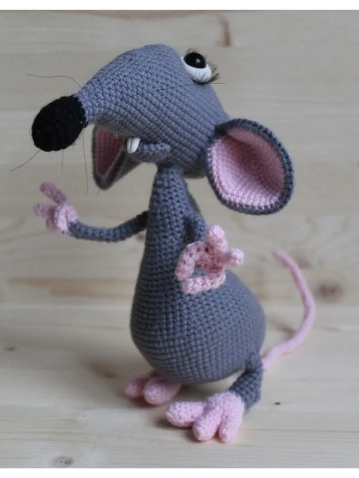 Crochet pattern 2 in 1: Cat and Rat - digital patterns PDF format