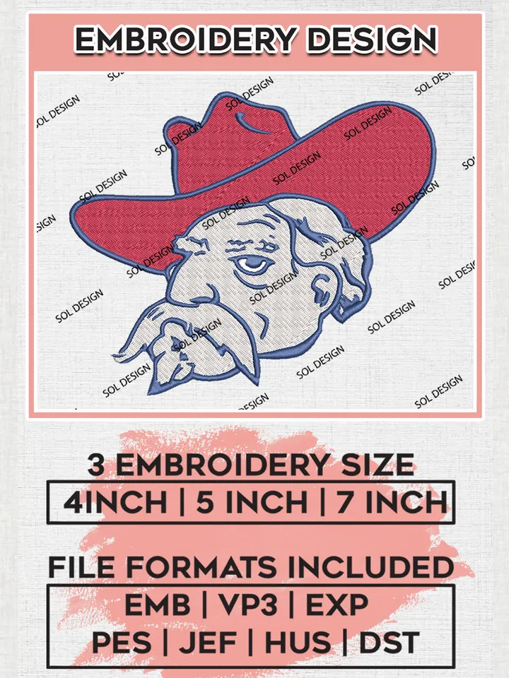 Ole Miss Rebels Embroidery Designs, NCAA Logo Machine Embroidery Files, NCAA Ole Miss Rebels Logo, NCAA Embroidery Designs, Machine Embroidery Designs, Digital Download