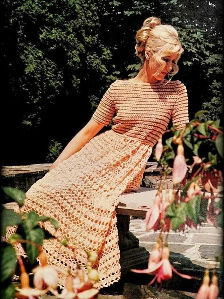 Dress crochet pattern, long dress crochet, short dress crochet pattern pdf