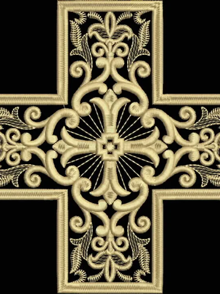 "Set of crosses" designs for machine embroidery