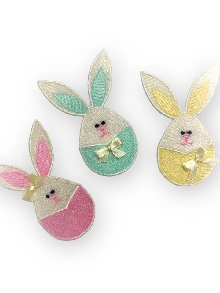 Free Standling Lace Machine Embroidery Design Easter Bunny Egg FSL Pattern Digital embroidery design